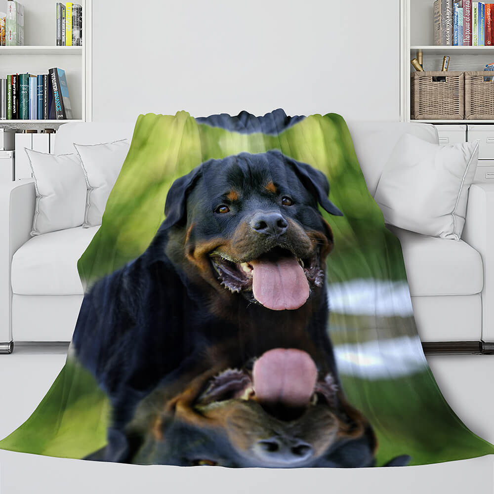 Pet Puppy Dog Flannel Blanket Room Decoration (Online Order Only)