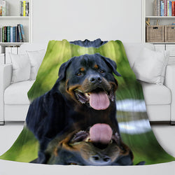 Pet Puppy Dog Flannel Blanket Room Decoration (Online Order Only)