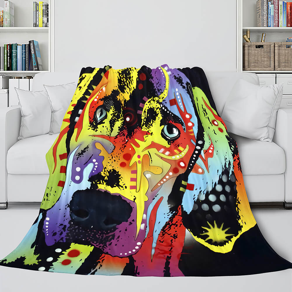 Pet Puppy Dog Flannel Blanket Room Decoration (Online Order Only)