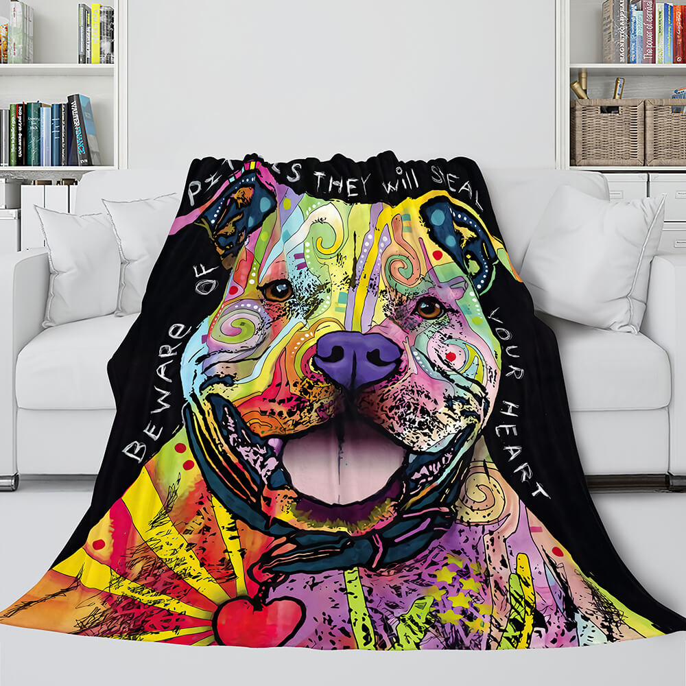 Pet Puppy Dog Flannel Blanket Room Decoration (Online Order Only)