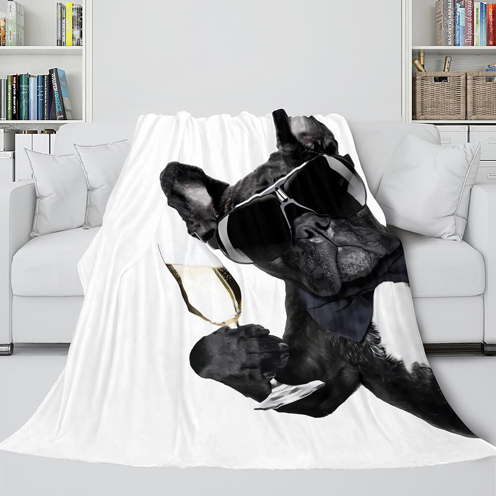 Pet Puppy Dog Flannel Blanket Room Decoration (Online Order Only)