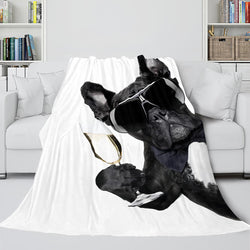 Pet Puppy Dog Flannel Blanket Room Decoration (Online Order Only)