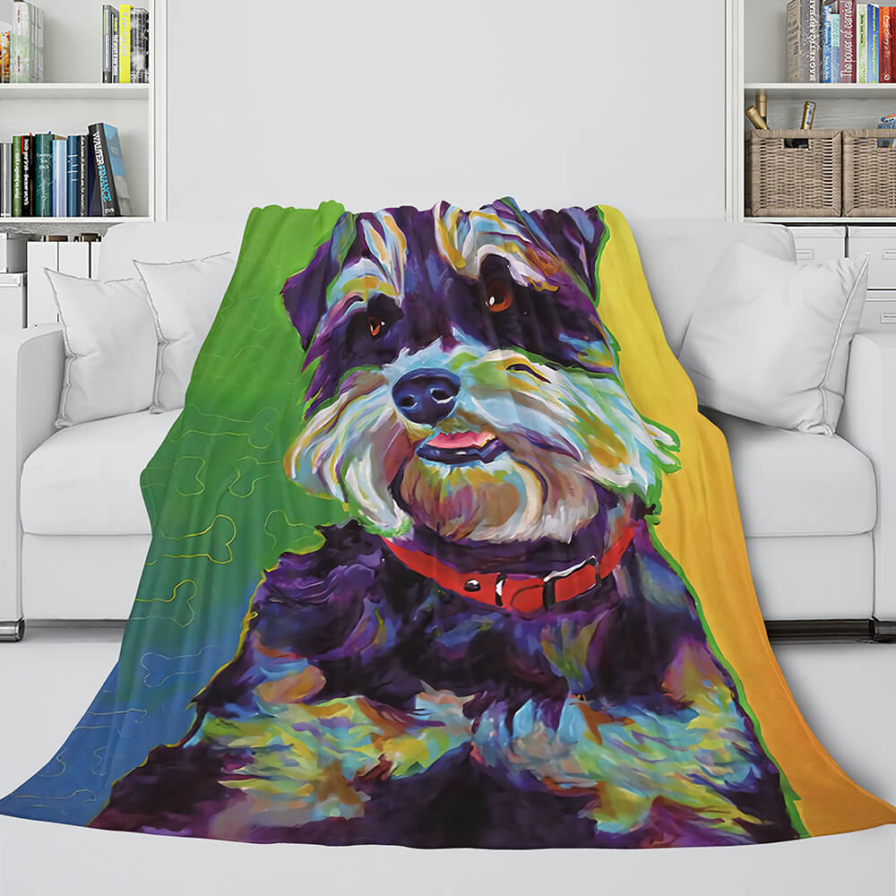 Pet Puppy Dog Flannel Blanket Room Decoration (Online Order Only)