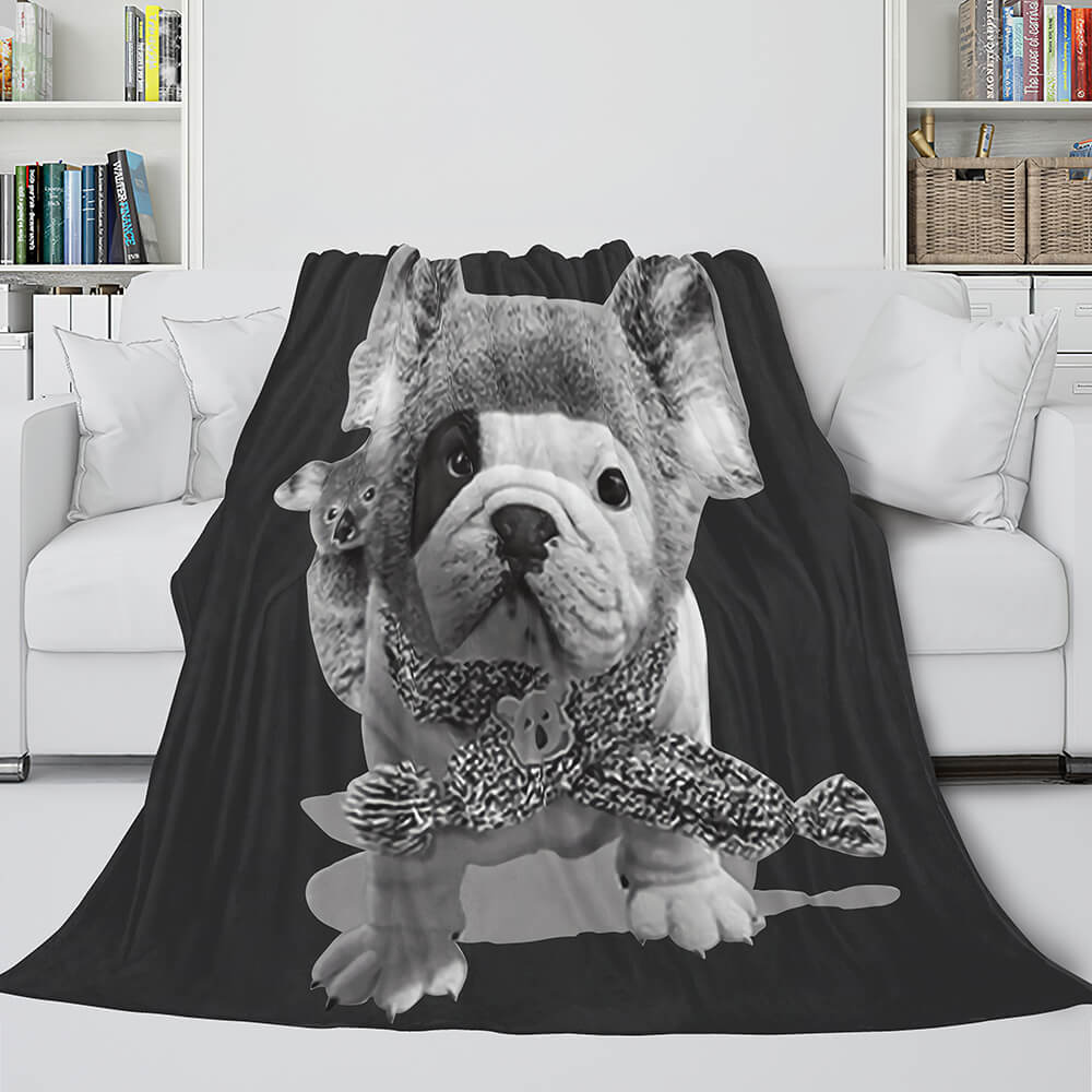Pet Puppy Dog Flannel Blanket Room Decoration (Online Order Only)