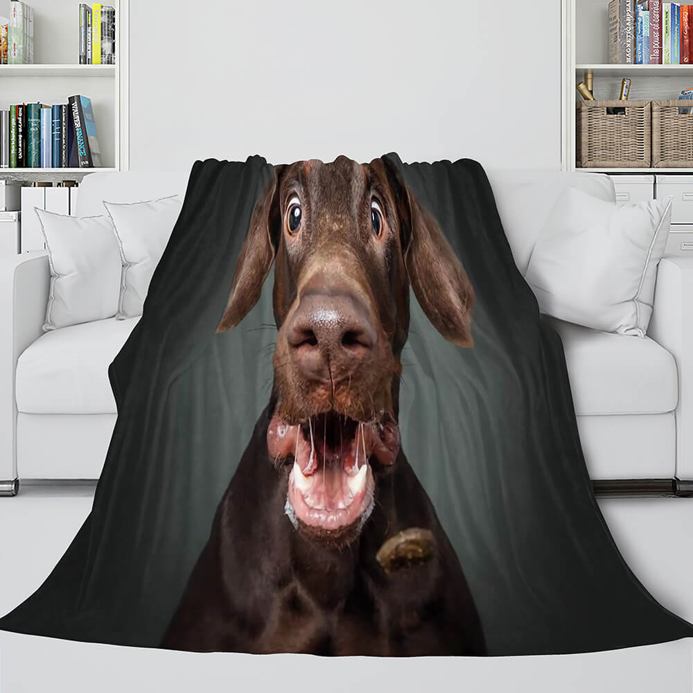 Pet Puppy Dog Flannel Blanket Room Decoration (Online Order Only)