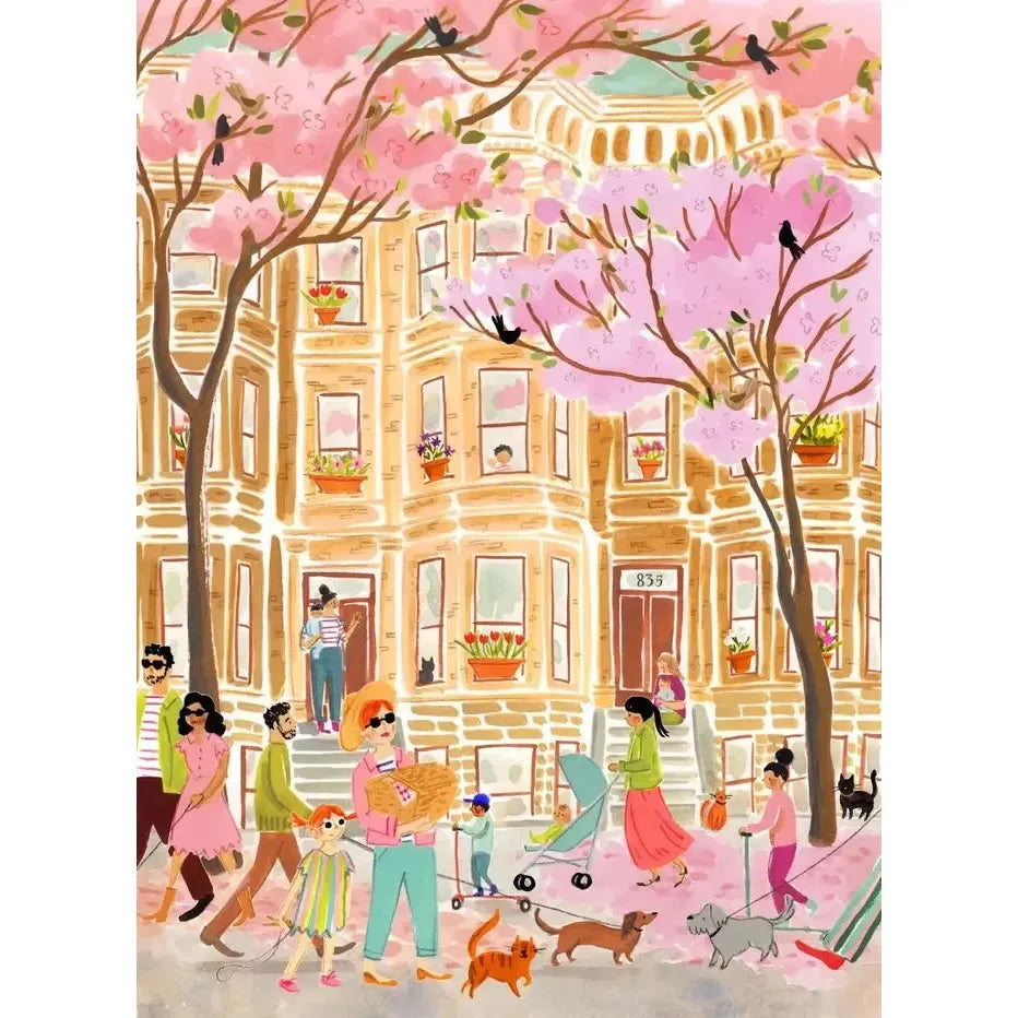 Petals & Pavement 500 Piece Jigsaw Puzzle PuzzleFolk