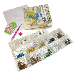 Peter Rabbit & Chicks Crystal Art Card Kit Craft Buddy (ONLINE ORDER ONLY)