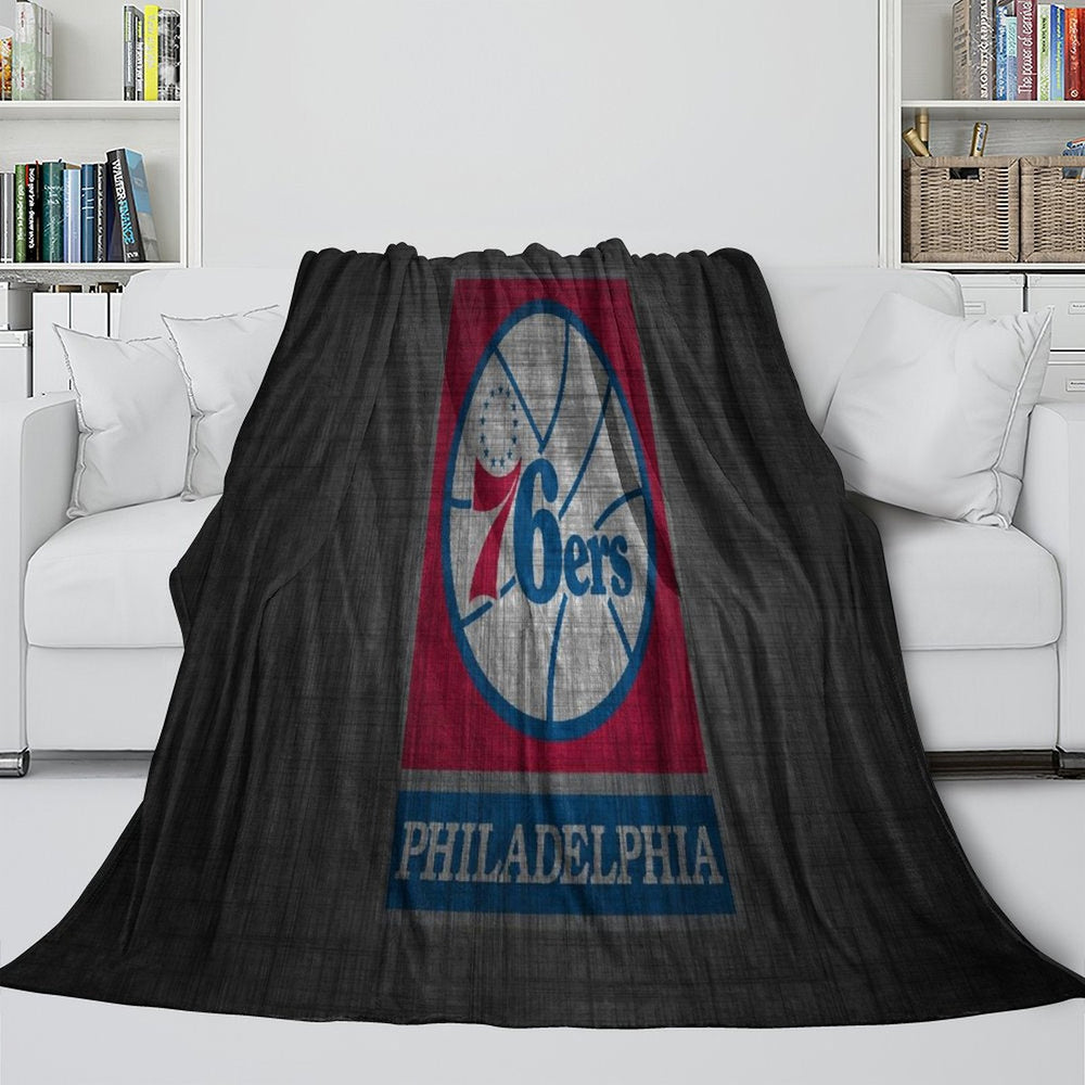 Philadelphia 76ers Blanket Flannel Fleece Throw Room Decoration (Online Order Only)
