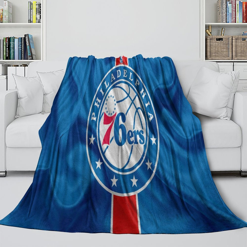 Philadelphia 76ers Blanket Flannel Fleece Throw Room Decoration (Online Order Only)