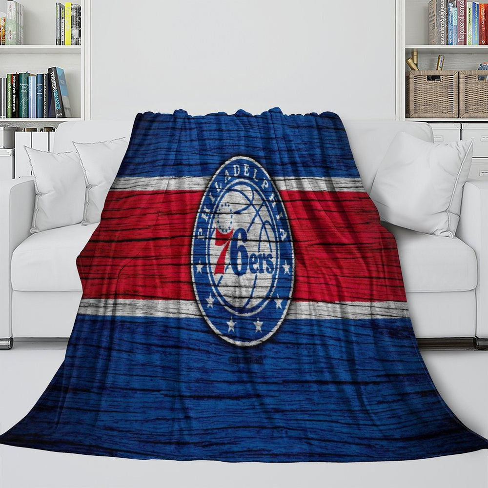 Philadelphia 76ers Blanket Flannel Fleece Throw Room Decoration (Online Order Only)