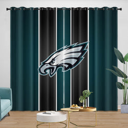 Philadelphia Eagles Curtains Blackout Window Drapes Room Decoration (Online Order Only)