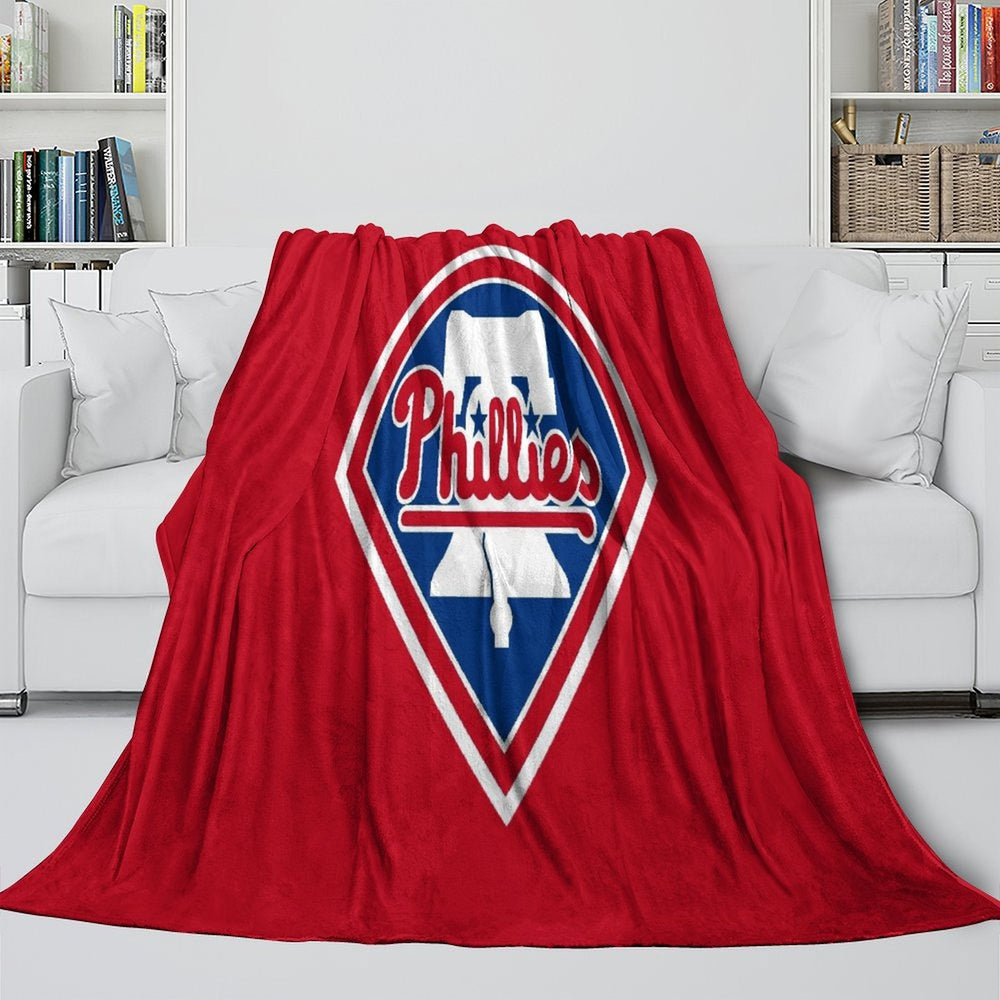 Philadelphia Phillies Blanket Flannel Throw Room Decoration (Online Order Only)
