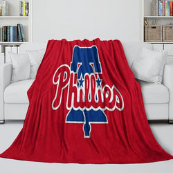 Philadelphia Phillies Blanket Flannel Throw Room Decoration (Online Order Only)