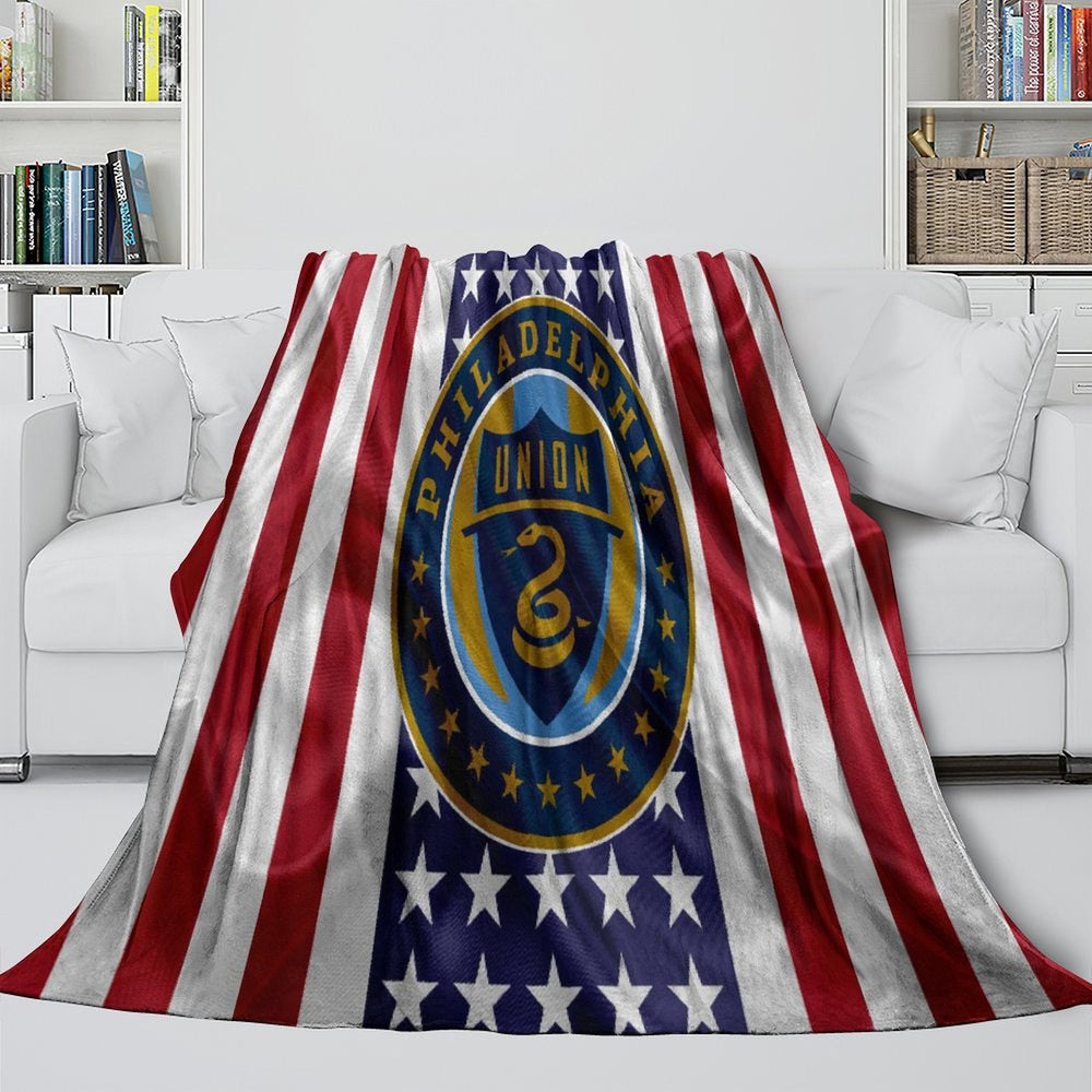 Philadelphia Union Blanket Flannel Fleece Throw Room Decoration (Online Order Only)