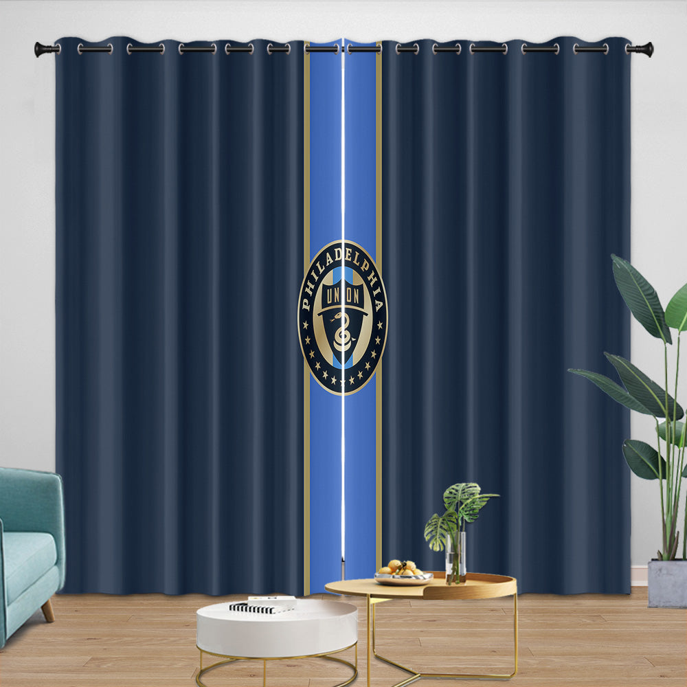 Philadelphia Union Curtains Blackout Window Drapes Room Decoration (Online Order Only)