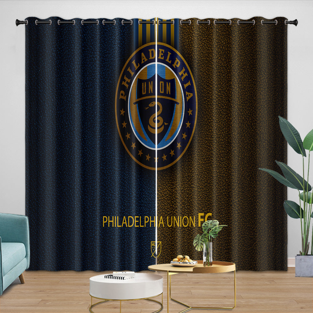 Philadelphia Union Curtains Blackout Window Drapes Room Decoration (Online Order Only)