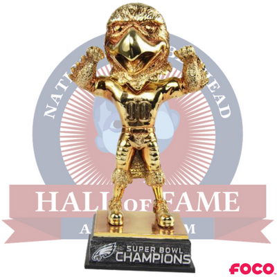 Swoop Philadelphia Eagles Super Bowl LII 52 Champions Gold Bobblehead (ONLINE ORDER ONLY)