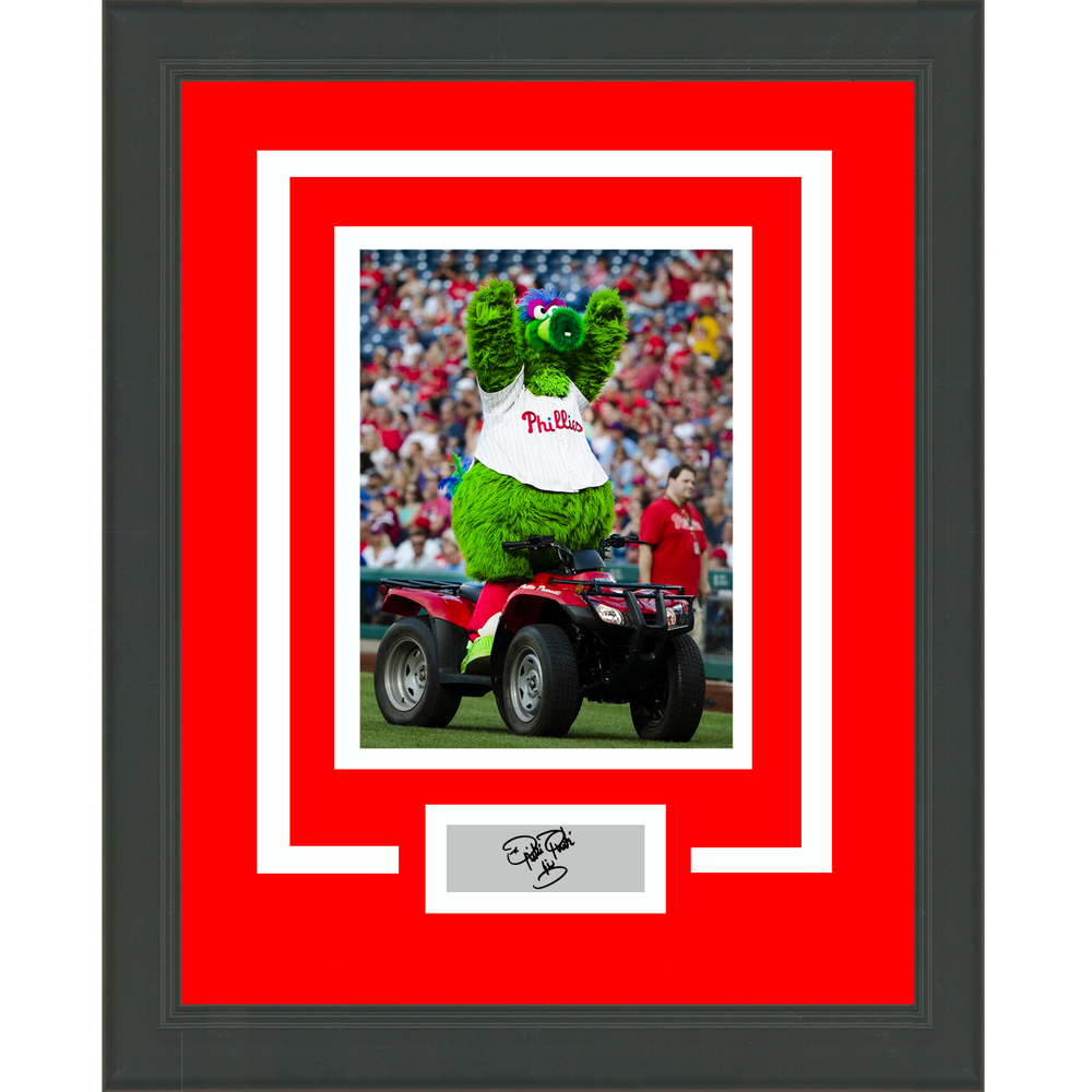 Framed Phillie Fanatic Facsimile Laser Engraved Signature Auto Philadelphia Phillies 11x14 Baseball Photo (ONLINE ORDER ONLY)
