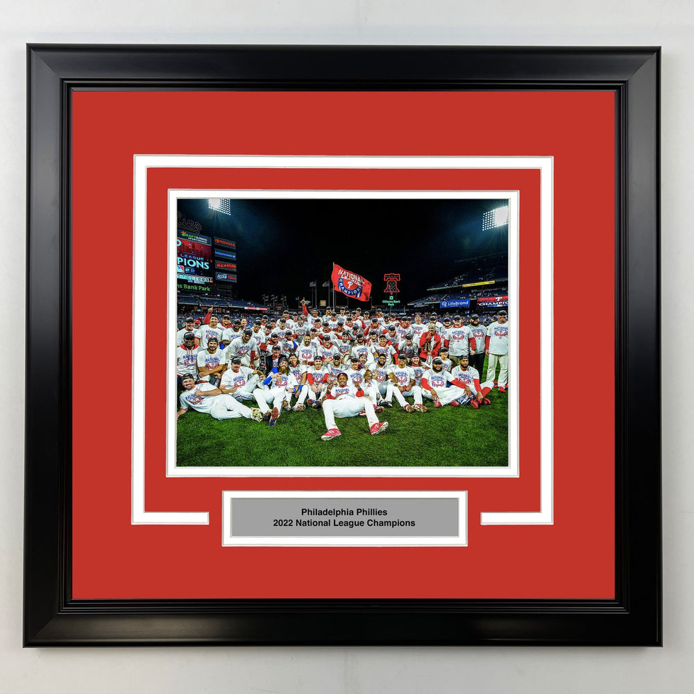Framed Philadelphia Phillies National League Champions 8x10 Baseball Photo (ONLINE ORDER ONLY)