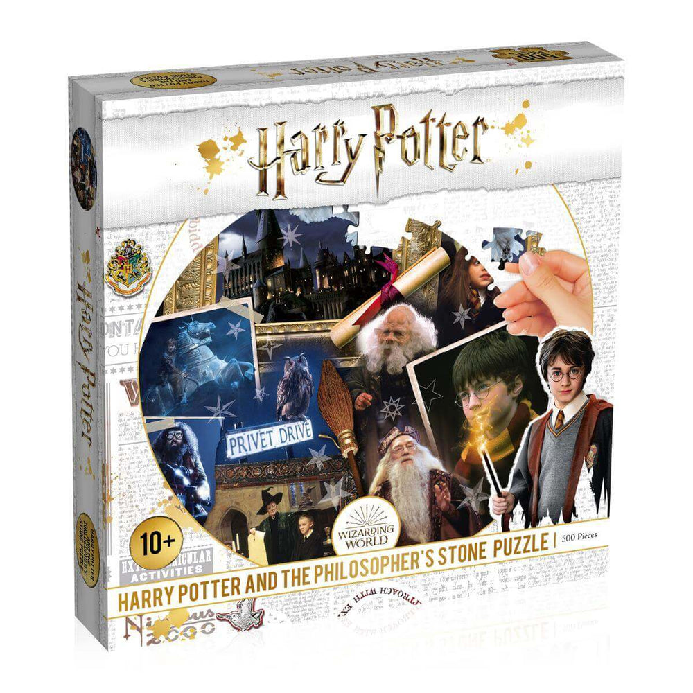 Philosopher’s Stone Harry Potter 500 Piece Round Jigsaw Puzzle Top Trumps (ONLINE ORDER ONLY)