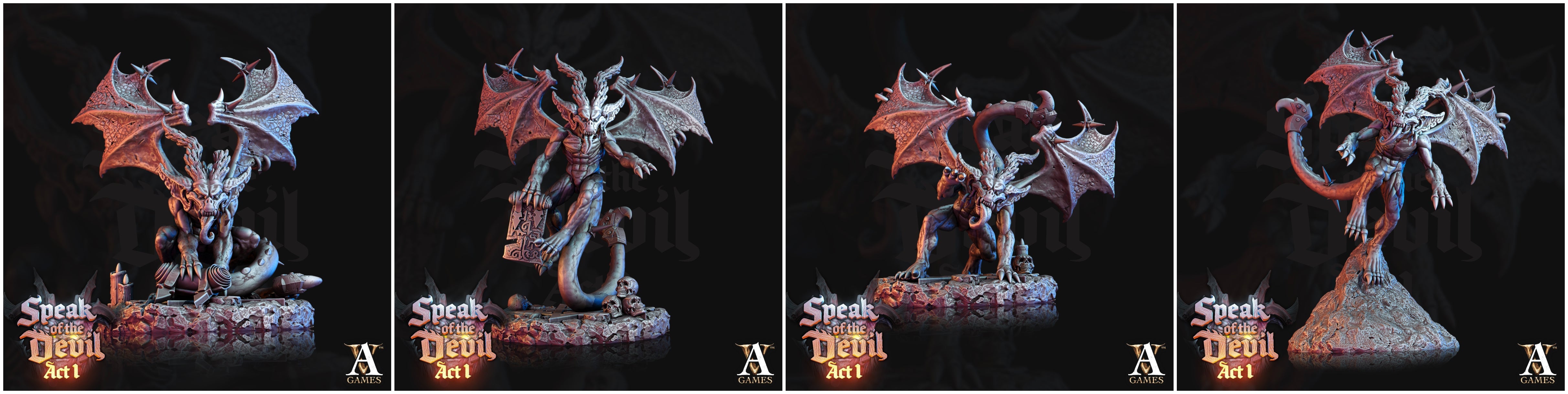 3D Printed Archvillain Games Phlegethian Imp Speak of the Devil Act I 28 32mm D&D (Online Only)