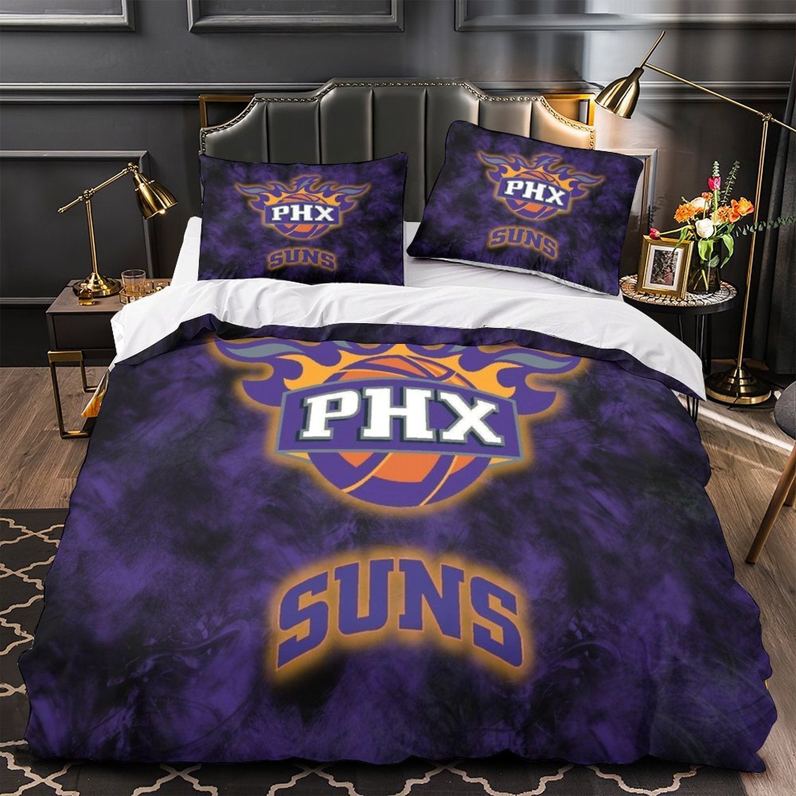 Phoenix Suns Bedding Set Duvet Cover Without Filler (Online Order Only)