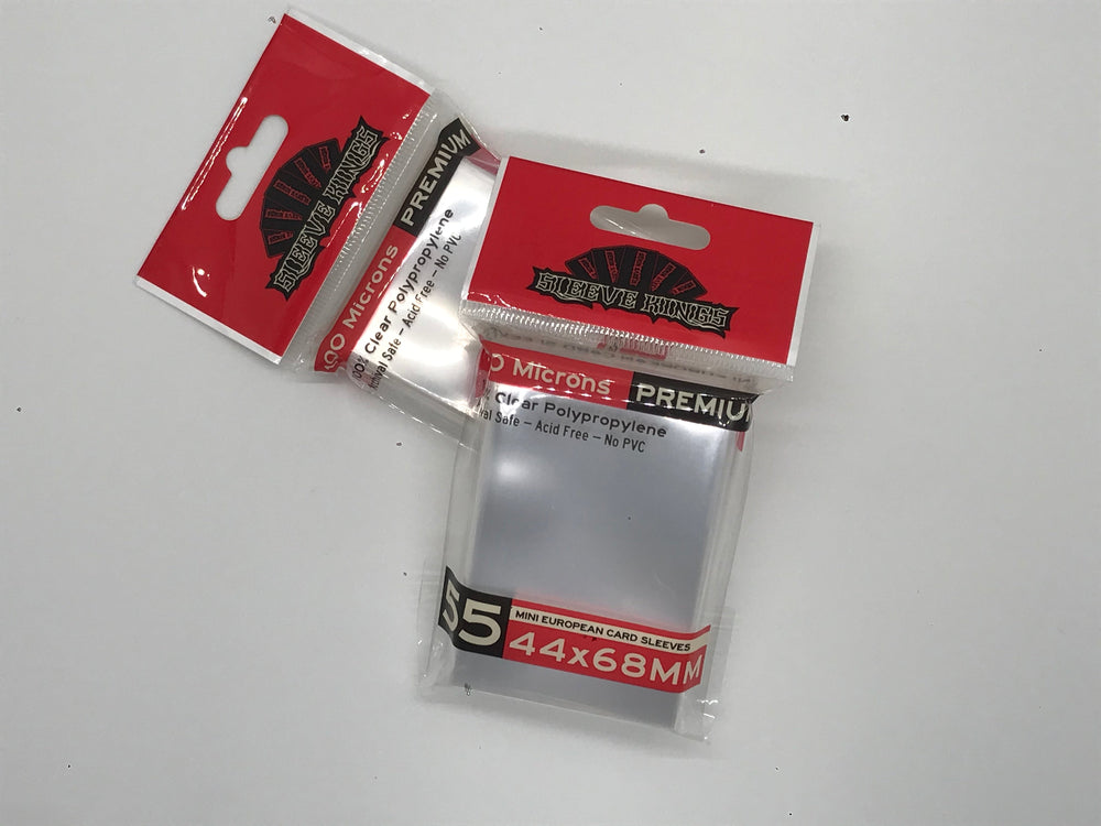 Premium Mini European Card Sleeves (44x68mm) 55 Pack, 100 Micron, SKS-9902 (ONLINE ORDER ONLY)