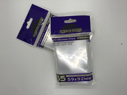 Premium Standard European Card Sleeves (59x92mm) 55 Pack, 100 Micron, SKS-9904 (ONLINE ORDER ONLY)