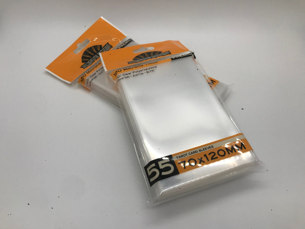 Premium "Tarot" Card Sleeves (70x120mm) 55 Pack, 100 Micron, SKS-9966 (ONLINE ORDER ONLY)