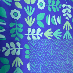 Large Reusable Cloth Furoshiki Gift Wrap | Blue Botanical (ONLINE ORDER ONLY)