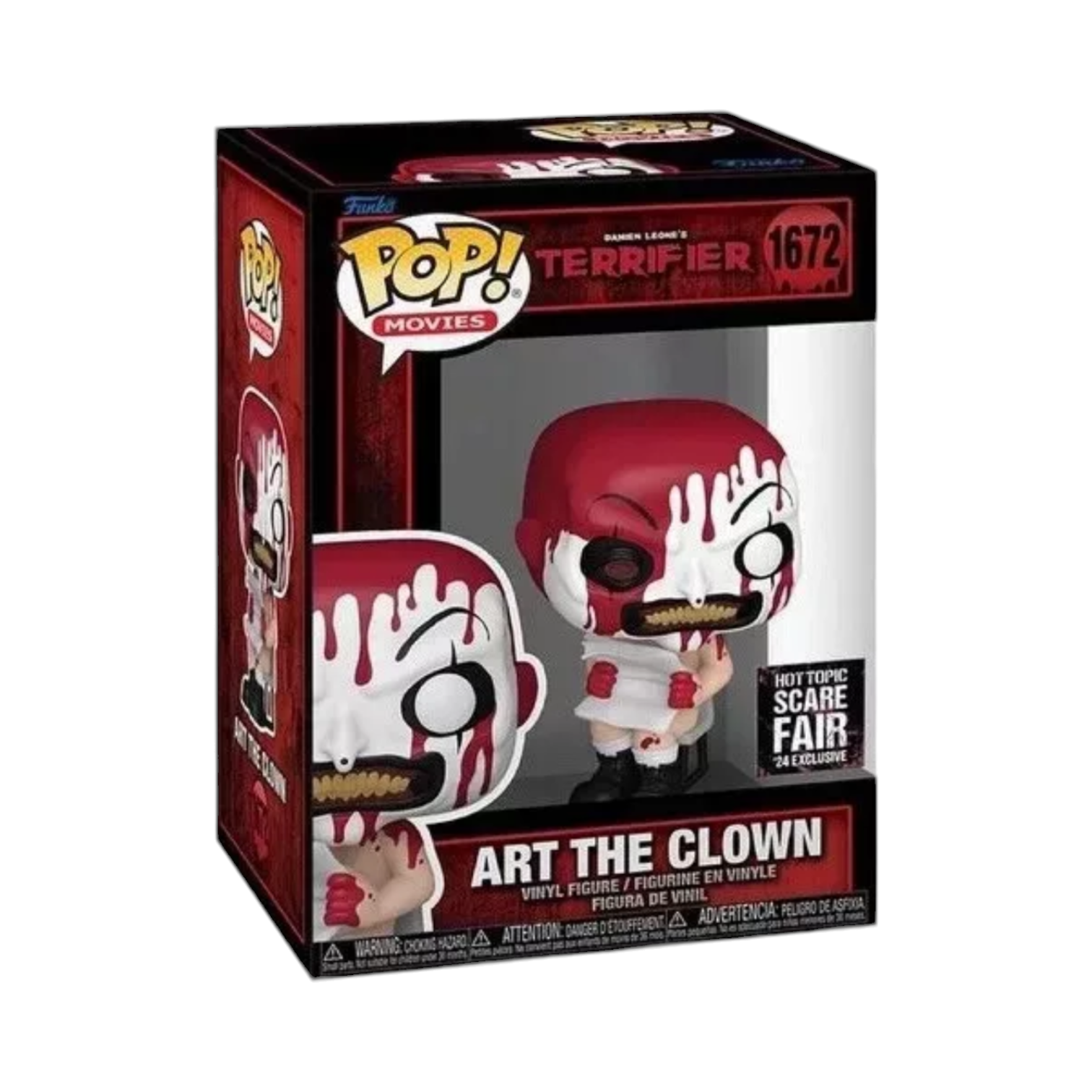 [Restock] Terrifier Art The Clown Bloody Hot Topic Scare Fair 2024 Funko Pop (ONLINE ORDER ONLY)