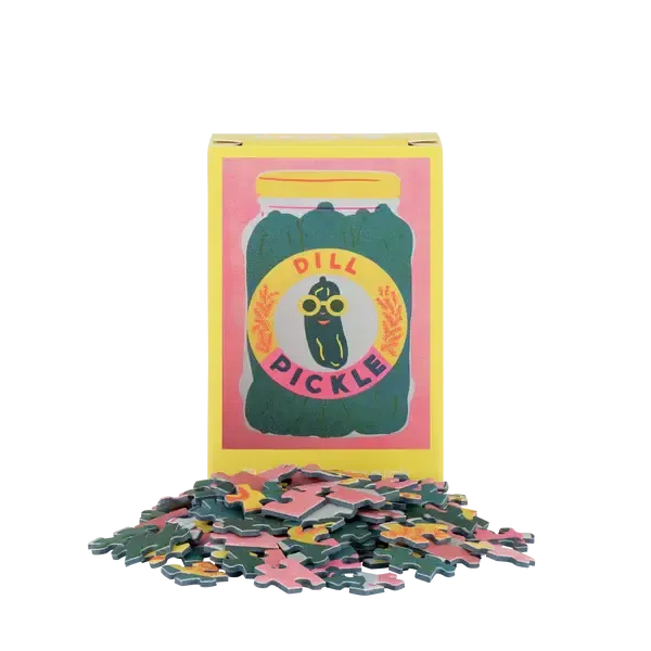 Pickle 99 Piece Mini Jigsaw Puzzle Happily