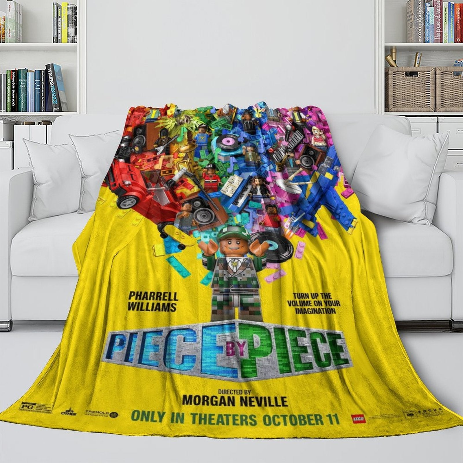 Piece By Piece Blanket Flannel Fleece Throw Room Decoration (Online Order Only)