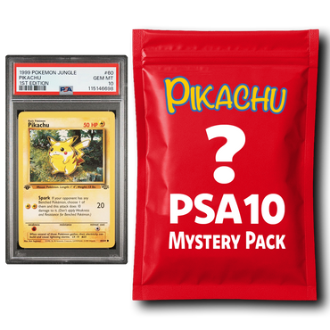 Pikachu PSA 10 Graded PKM Card Mystery Pack Trading Card Game (ONLINE ORDER ONLY)