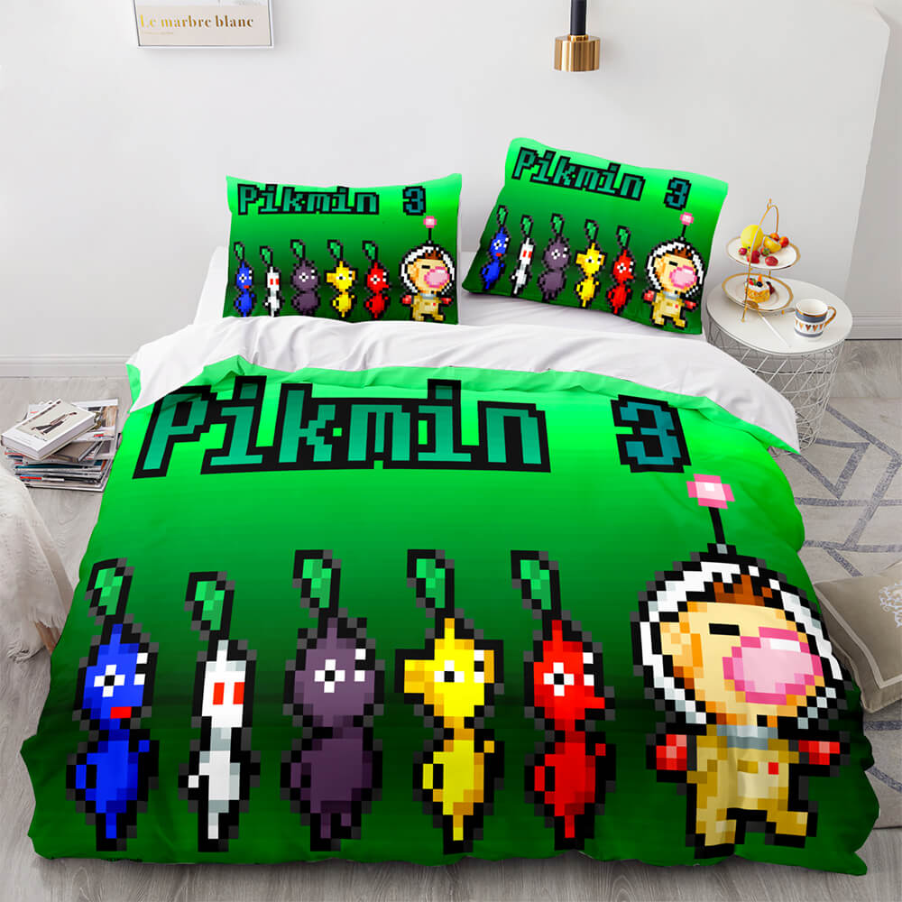 Pikmin Pattern Bedding Set Cosplay Quilt Covers (Online Order Only)