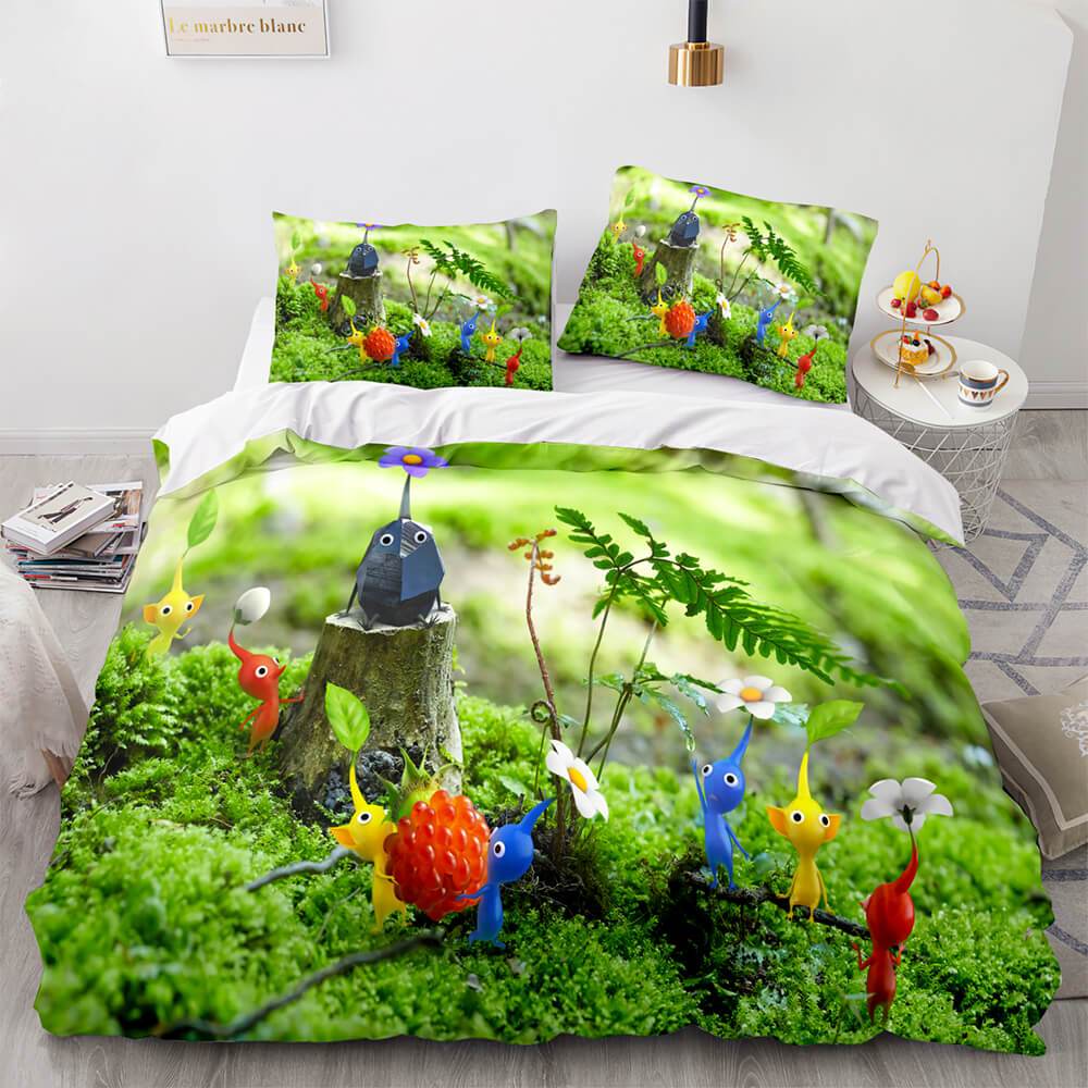 Pikmin Bedding Set Duvet Cover Bed Sets (Online Order Only)
