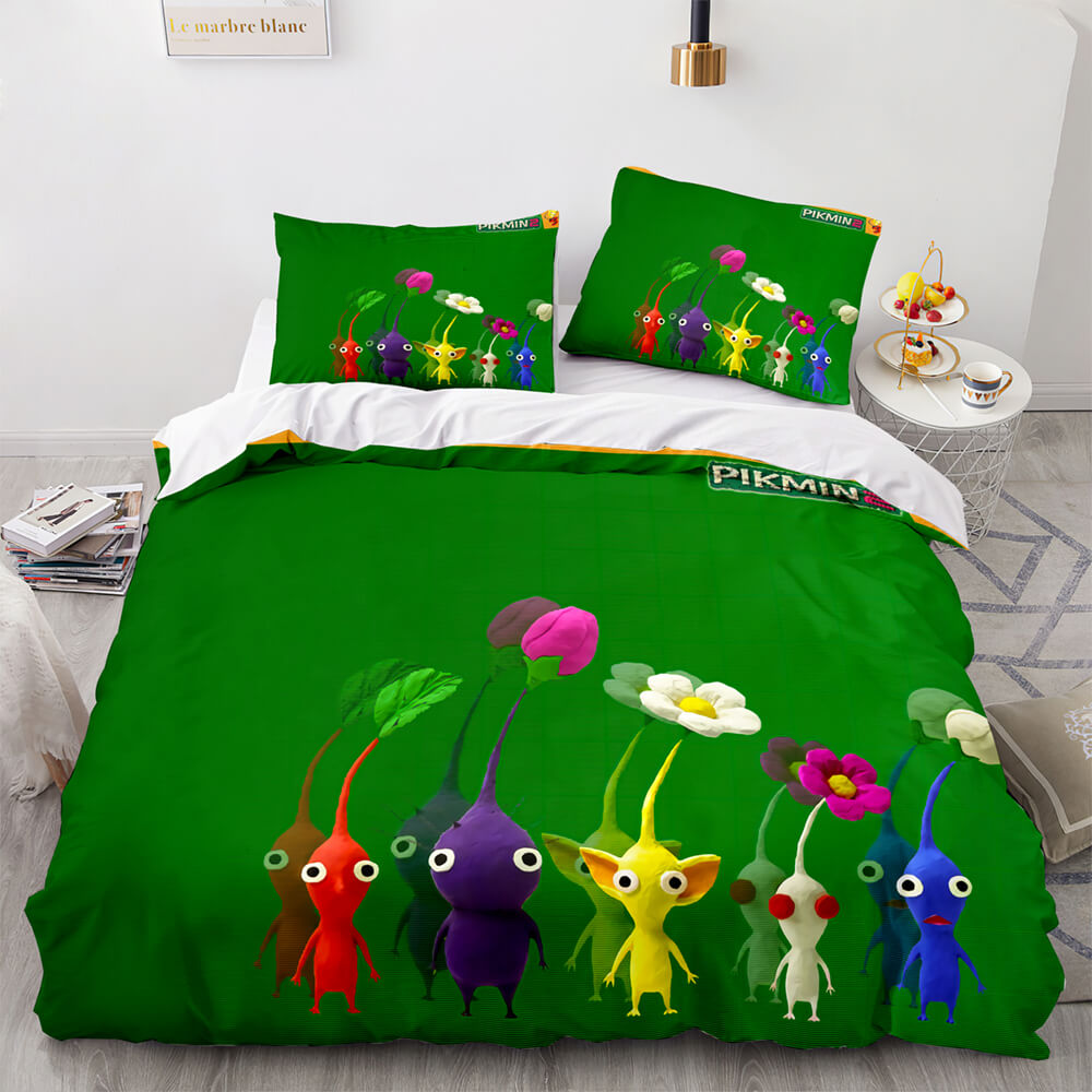 Pikmin Pattern Bedding Set Cosplay Quilt Covers (Online Order Only)