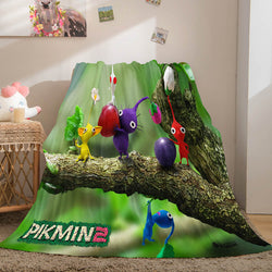 Pikmin Soft Flannel Fleece Throw Blanket (Online Order Only)
