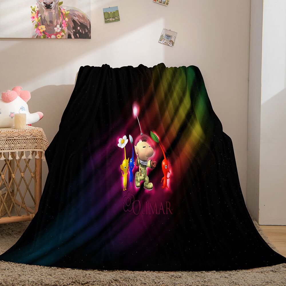 Pikmin Soft Flannel Fleece Throw Blanket (Online Order Only)
