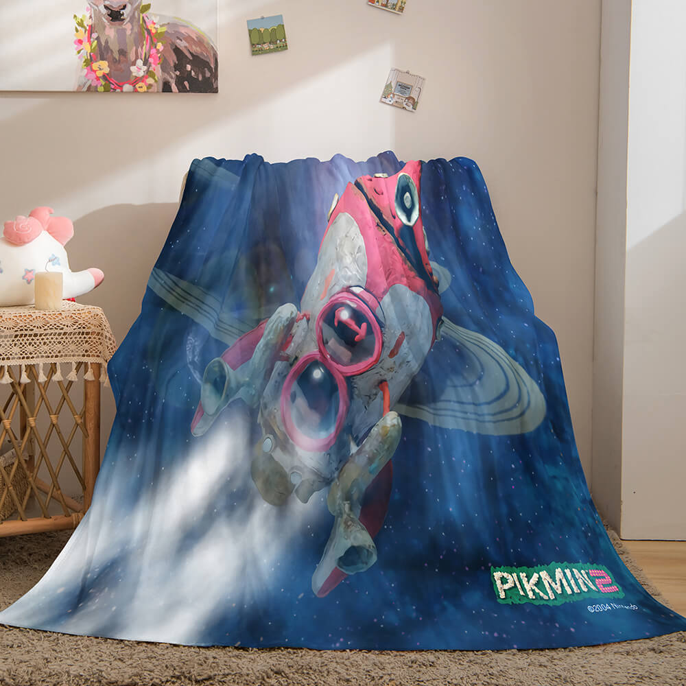 Pikmin Soft Flannel Fleece Throw Blanket (Online Order Only)