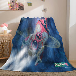 Pikmin Soft Flannel Fleece Throw Blanket (Online Order Only)