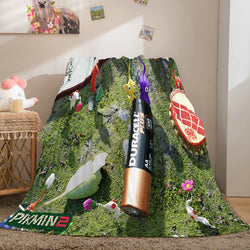 Pikmin Soft Flannel Fleece Throw Blanket (Online Order Only)
