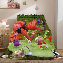 Pikmin Soft Flannel Fleece Throw Blanket (Online Order Only)