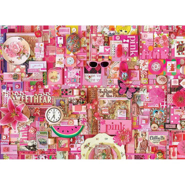 Pink 1000 Piece Jigsaw Puzzle Cobble Hill (ONLINE ORDER ONLY)