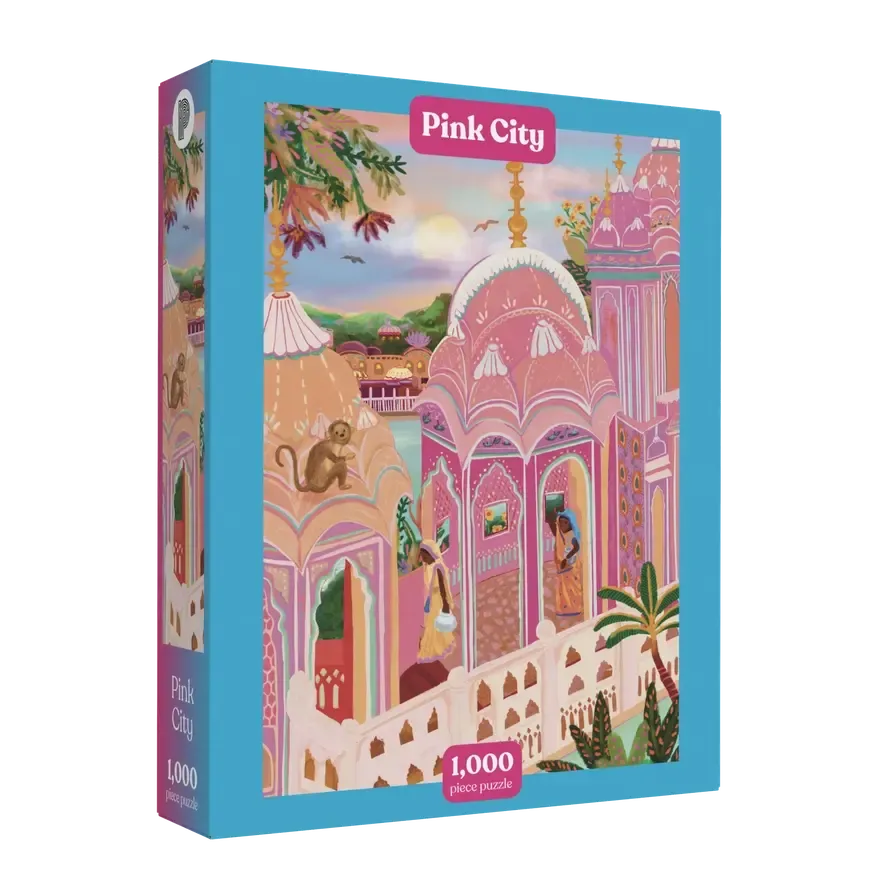 Pink City 1000 Piece Jigsaw Puzzle Puzzledly (ONLINE ORDER ONLY)