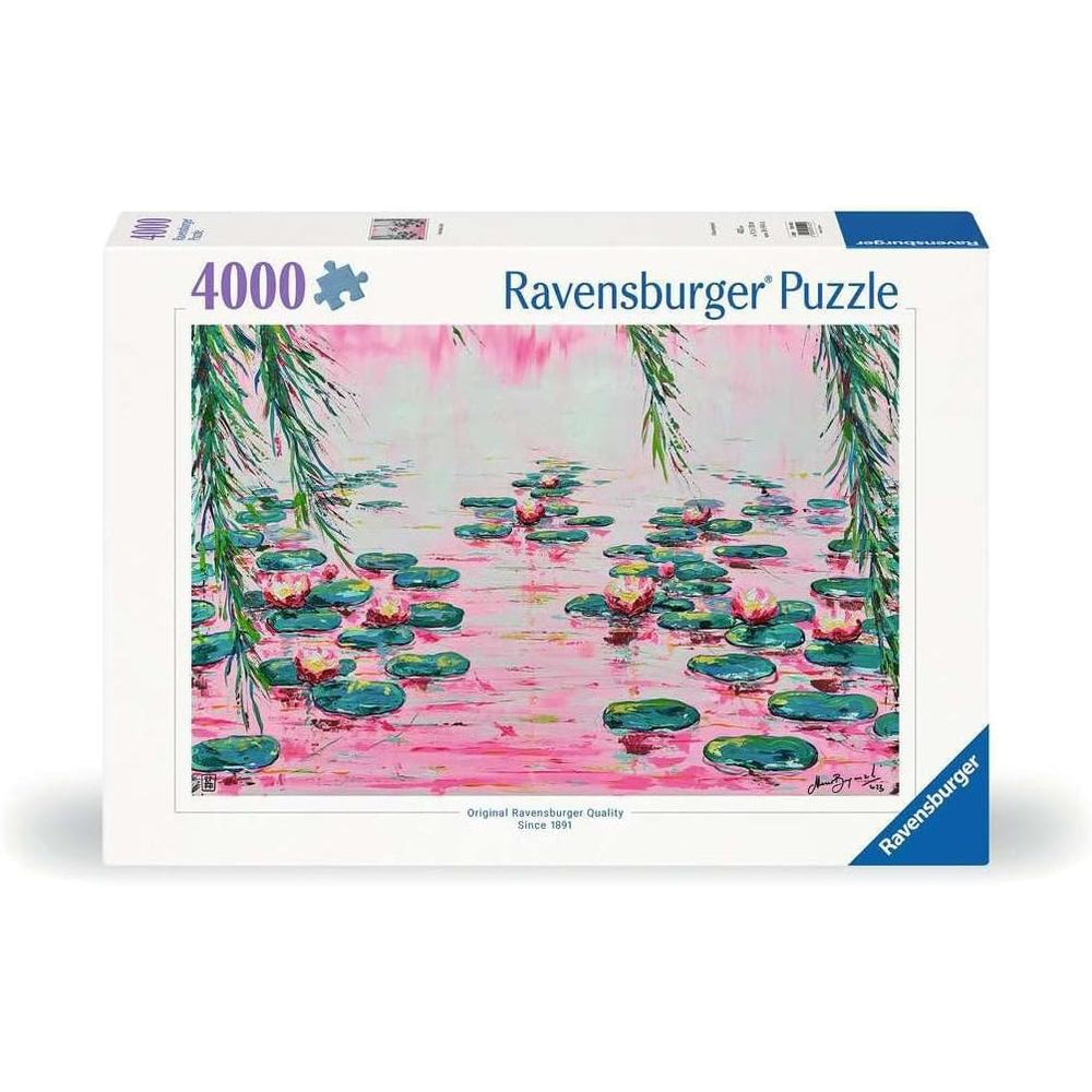 Pink Water Lilies 4000 Piece Jigsaw Puzzle Ravensburger (ONLINE ORDER ONLY)