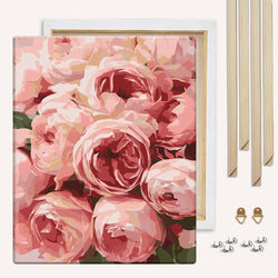 Pink Roses  - Paint By Numbers Kit