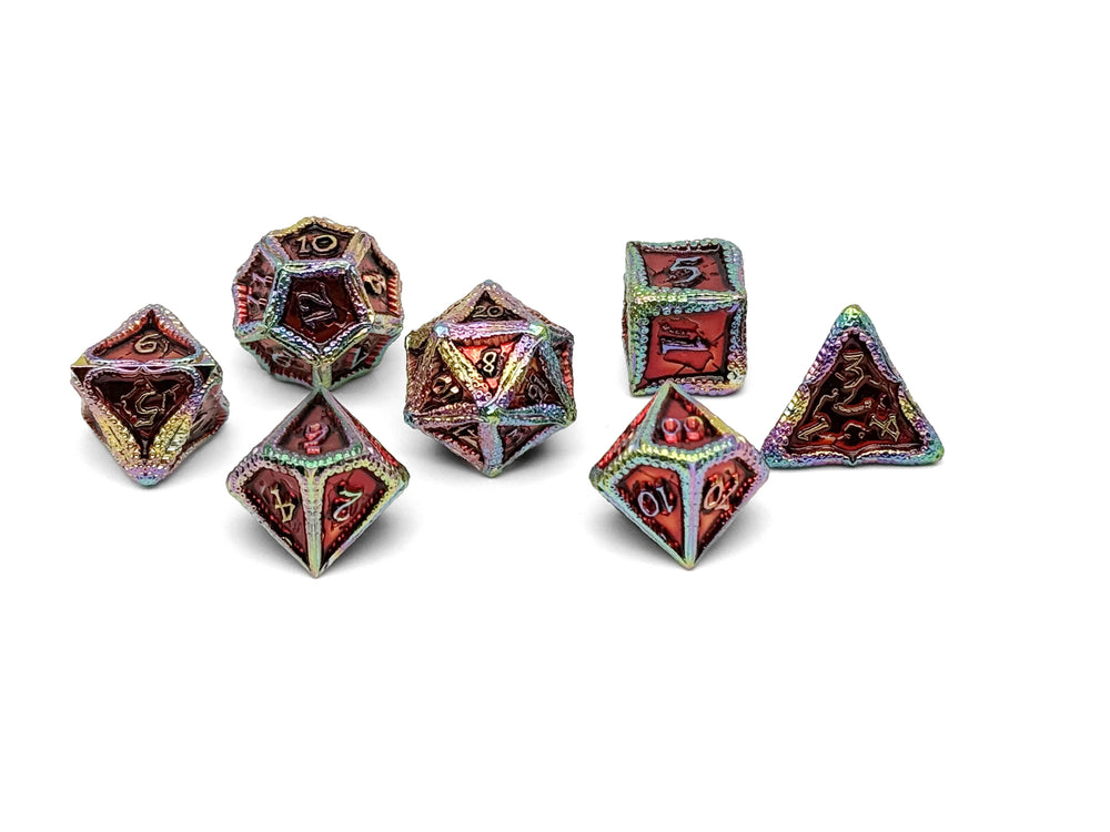 Pirate Dice - Ahoy Matey! 7 Piece RPG set Alloy Metal Dice (ONLINE ORDER ONLY)