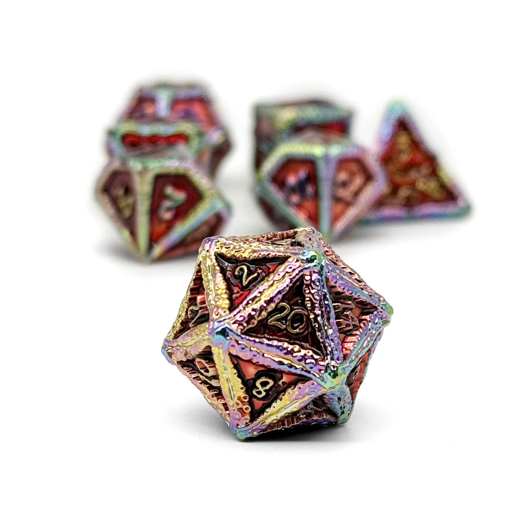 Pirate Dice - Ahoy Matey! 7 Piece RPG set Alloy Metal Dice (ONLINE ORDER ONLY)