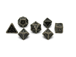 Pirate Dice - Pieces of 8 7 Piece RPG set Alloy Metal Dice (ONLINE ORDER ONLY)
